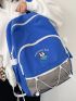 Cartoon Embroidery Large Capacity Backpack