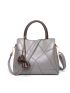 Metallic Stitch Detail Tote Bag