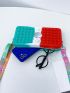 Colorblock Pop It Square Bag