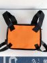 Minimalist Buckle Multi-compartment Chest Bag