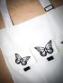 Punk Rock Butterfly Graphic Shopper Bag