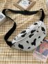 Cow Pattern Zipper Fanny Pack