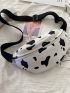 Cow Pattern Zipper Fanny Pack