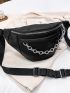 Minimalist Chain Decor Sling Bag