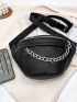 Minimalist Chain Decor Sling Bag