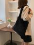 Large Capacity Fluffy Shoulder Tote Bag