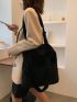 Large Capacity Fluffy Shoulder Tote Bag