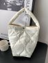 Mini Quilted Snap Button Bucket Bag