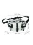 Drawstring Decor Multi-zip Fanny Pack