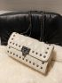 Quilted Studded Decor Square Bag