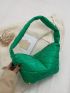 Quilted Zipper Hobo Bag