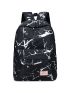 Marble Pattern Large Capacity Backpack