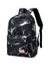 Marble Pattern Large Capacity Backpack