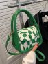 Mini Geometric Graphic Top Handle Bag