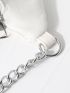 Chain Decor Zip Pocket Fanny Pack