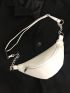 Chain Decor Zip Pocket Fanny Pack