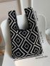 Geo Graphic Crochet Bag