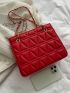 Quilted Chain Square Bag