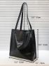 Crocodile Embossed Tote Bag