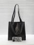 Crocodile Embossed Tote Bag