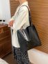 Crocodile Embossed Tote Bag