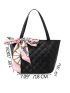 Mini Quilted Twilly Scarf Decor Bucket Bag