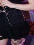 Punk Rock Mini Rhinestone Decor Shoulder Bag