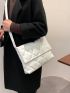 Quilted Flap Square Bag