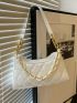 Quilted Chain Decor Square Bag