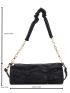 Minimalist Chain Decor Ruched Bag