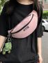 Knot Decor Fanny Pack With Bag Charm