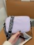 Mini Letter Graphic Strap Crossbody Bag