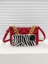 Minimalist Quilted Chain Decor Flap Square Bag