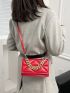 Minimalist Quilted Chain Decor Flap Square Bag