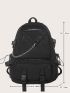 Large Capacity Chain Decor Backpack