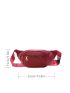 Quilted Pocket Front Waist Bag