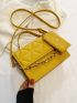 Quilted Flap Chain Square Bag With Coin Purse