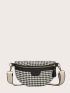 Houndstooth Pattern Fanny Pack