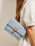 Mini Croc Embossed Crossbody Bag