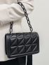 Mini Quilted Flap Square Bag