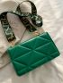 Mini Quilted Flap Square Bag With Chain Handle