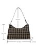 Geometric Graphic Baguette Bag