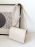 Mini Buckle Decor Flap Square Bag