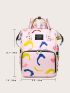 Cartoon Graphic Pocket Front Backpack