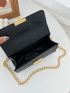 Mini Litchi Embossed Flap Chain Square Bag