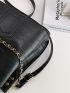 Crocodile Embossed Chain Bucket Bag