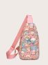 Cartoon Graphic Sling Bag