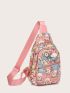 Cartoon Graphic Sling Bag