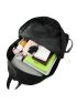 Letter Graphic Double Zipper Large Capacity Backpack