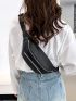 Minimalist Double Zipper Waist Bag